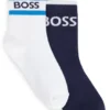 2er-Pack Kindersocken mit Streifen und Logo