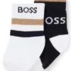 2er-Pack Kindersocken mit Streifen und Logo