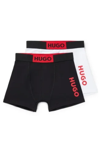2er-Pack Shorts für Kinder aus Stretch-Baumwolle mit Markenlogo