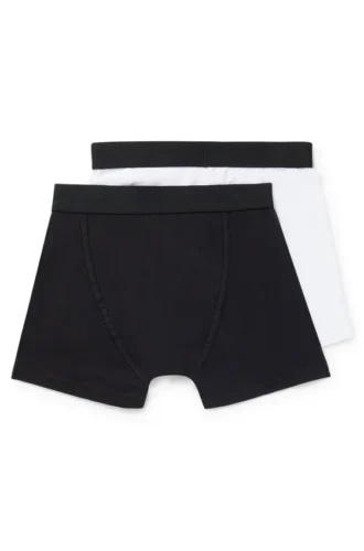 2er-Pack Shorts für Kinder aus Stretch-Baumwolle mit Markenlogo