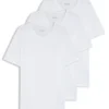 3er-Pack Baumwoll-T-Shirts mit gesticktem Logo