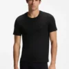 3er-Pack Baumwoll-T-Shirts mit gesticktem Logo