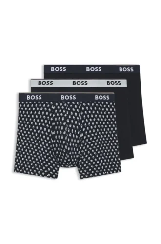 3er-Pack Boxershorts aus Stretch-Baumwolle mit Logo-Bund