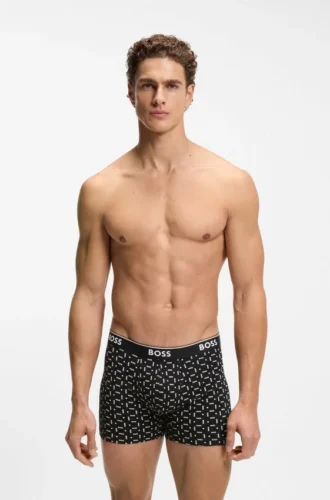 3er-Pack Boxershorts aus Stretch-Baumwolle mit Logo-Bund