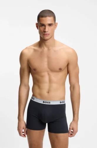 3er-Pack Boxershorts aus Stretch-Baumwolle mit Logo-Bund