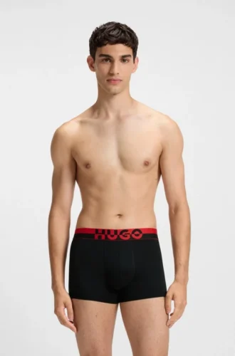 3er-Pack Boxershorts mit Bund mit geteiltem Logo