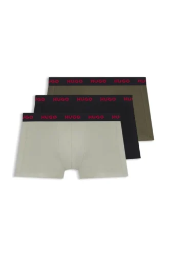 3er-Pack Boxershorts mit Jacquard-Logo am Bund