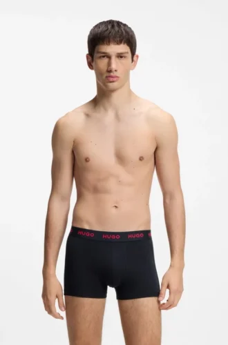 3er-Pack Boxershorts mit Jacquard-Logo am Bund