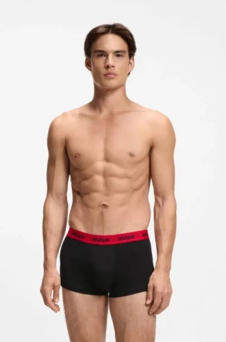 3er-Pack Boxershorts mit Jacquard-Logo am Bund