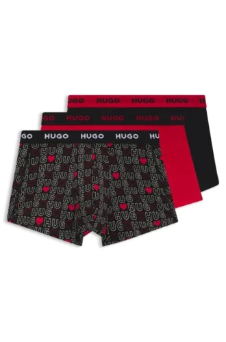 3er-Pack Boxershorts mit Logo aus Stretch-Baumwolle