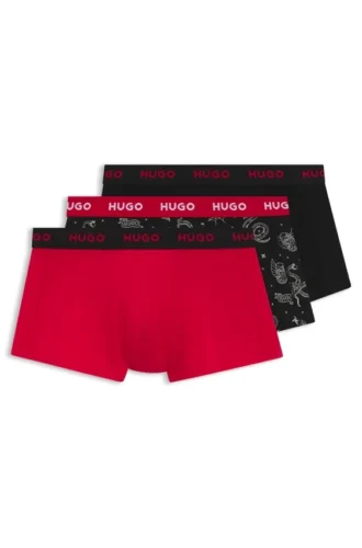 3er-Pack Boxershorts mit Logo aus Stretch-Baumwolle