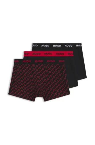 3er-Pack Boxershorts mit Logo aus Stretch-Baumwolle