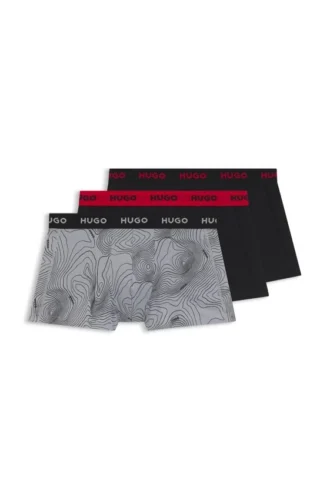 3er-Pack Boxershorts mit Logo aus Stretch-Baumwolle