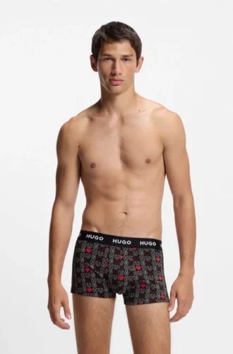 3er-Pack Boxershorts mit Logo aus Stretch-Baumwolle