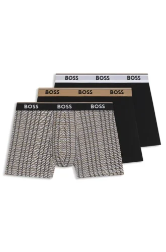 3er-Pack Boxershorts mit Logo-Bund aus Stretch-Baumwolle