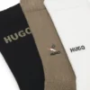 3er-Pack kurze Socken mit Stickdetails