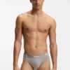 3er-Pack Slips aus Stretch-Baumwolle mit Logo-Bund