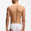 3er-Pack Slips aus Stretch-Baumwolle mit Logo-Bund