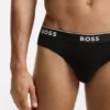 3er-Pack Slips aus Stretch-Baumwolle mit Logo-Bund