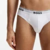 3er-Pack Slips aus Stretch-Baumwolle mit Logo-Bund