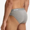 3er-Pack Slips aus Stretch-Baumwolle mit Logo-Bund