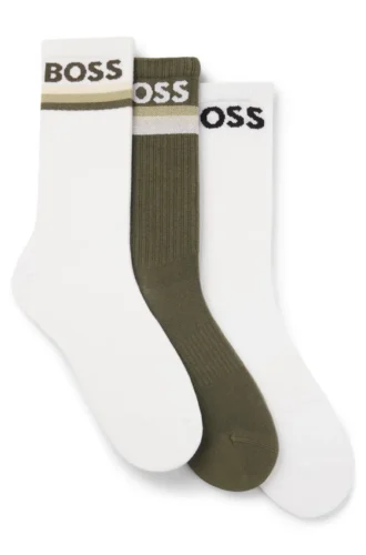 3er-Pack Socken aus Bambusmischung mit Logos
