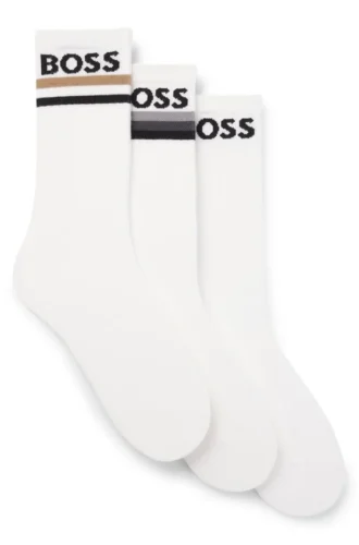 3er-Pack Socken aus Bambusmischung mit Logos