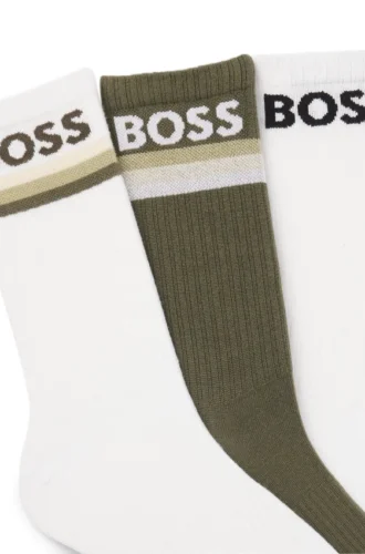 3er-Pack Socken aus Bambusmischung mit Logos