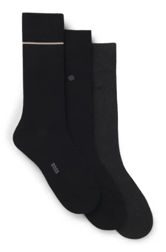 3er-Pack Socken in normaler Länge mit Logo-Details