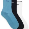 3er-Pack Socken mit Logo-Detail in kurzer Länge