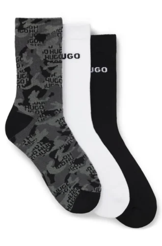 3er-Pack Socken mit Logo-Detail in kurzer Länge