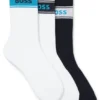 3er-Pack Socken mit Logo-Detail in kurzer Länge