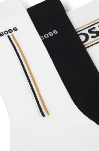 3er-Pack Socken mit Logo-Detail in kurzer Länge