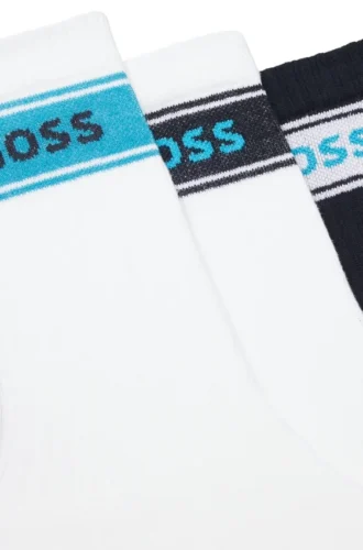 3er-Pack Socken mit Logo-Detail in kurzer Länge
