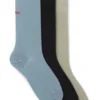 3er-Pack Socken mit Logo in normaler Länge