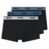 3er-Pack Stretch-Baumwoll-Boxershorts mit Logo-Bund
