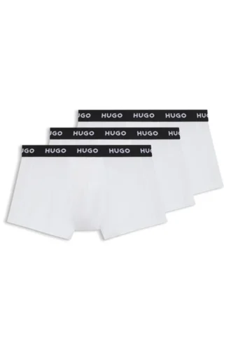 3er-Pack Stretch-Baumwoll-Boxershorts mit Logo-Bund