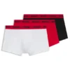3er-Pack Stretch-Baumwoll-Boxershorts mit Logo-Bund