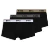 3er-Pack Stretch-Baumwoll-Boxershorts mit Logo-Bund