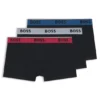 3er-Pack Stretch-Baumwoll-Boxershorts mit Logo-Bund