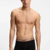 3er-Pack Stretch-Baumwoll-Boxershorts mit Logo-Bund