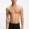 3er-Pack Stretch-Baumwoll-Boxershorts mit Logo-Bund