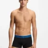 3er-Pack Stretch-Baumwoll-Boxershorts mit Logo-Bund