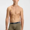 3er-Pack Stretch-Baumwoll-Boxershorts mit Logo-Bund