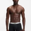 3er-Pack Stretch-Baumwoll-Boxershorts mit Logo-Bund