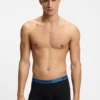 3er-Pack Stretch-Baumwoll-Boxershorts mit Logo-Bund