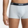 3er-Pack Stretch-Baumwoll-Boxershorts mit Logo-Bund