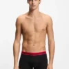 3er-Pack Stretch-Baumwoll-Boxershorts mit Logo-Bund
