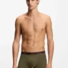 3er-Pack Stretch-Baumwoll-Boxershorts mit Logo-Bund
