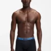 3er-Pack Stretch-Baumwoll-Boxershorts mit Logo-Bund
